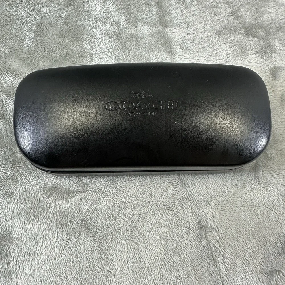 Coach Glasses Case Black Hard Clamshell Sunglasses Eyeglasses